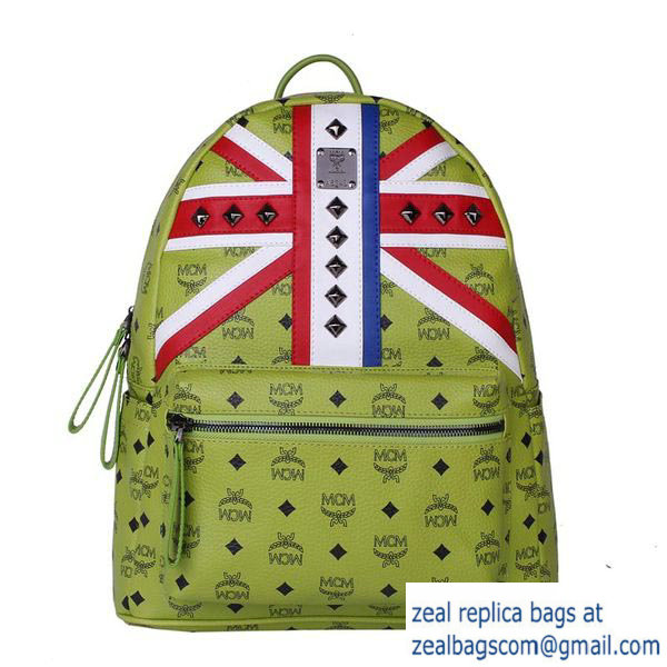 High Quality Replica MCM Medium Flag of UK Backpack MC5173 Green